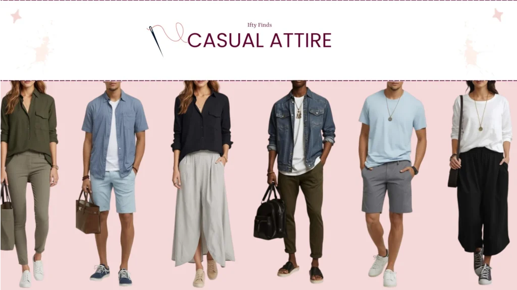 Casual attire ideas for men and women